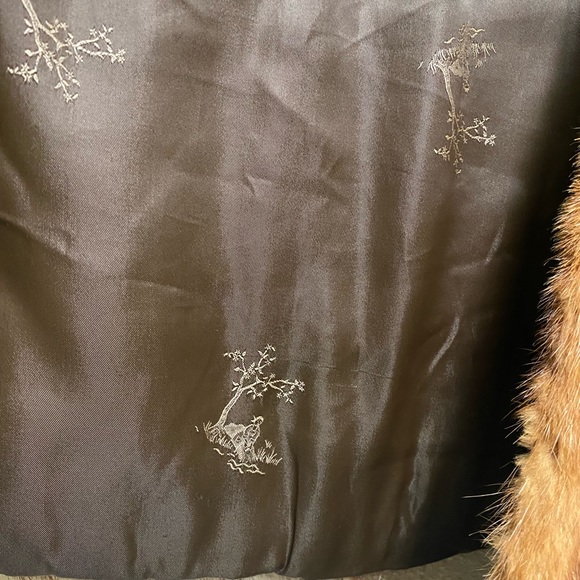 Genuine Brown Vintage Fur Stole/Shawl/Wrap M/L - Picture 9 of 13